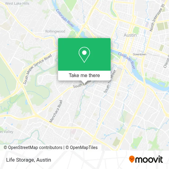 Life Storage map