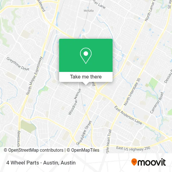 4 Wheel Parts - Austin map
