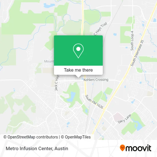 Metro Infusion Center map