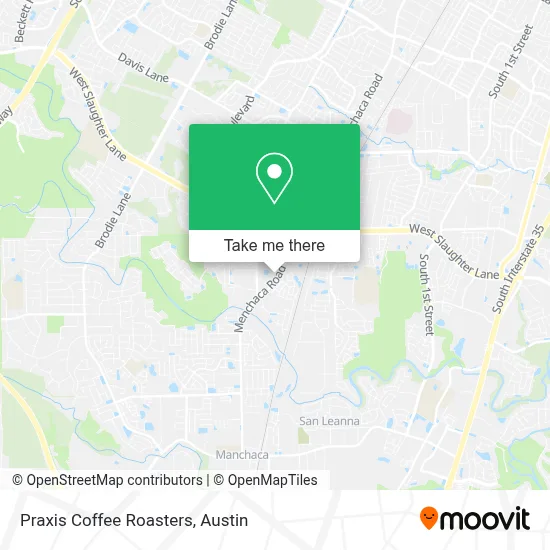 Praxis Coffee Roasters map