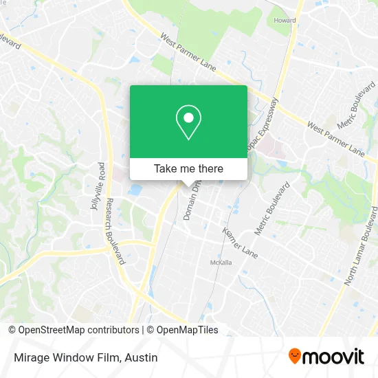Mirage Window Film map
