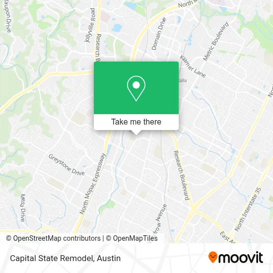 Capital State Remodel map