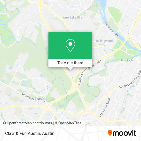 Claw & Fun Austin map
