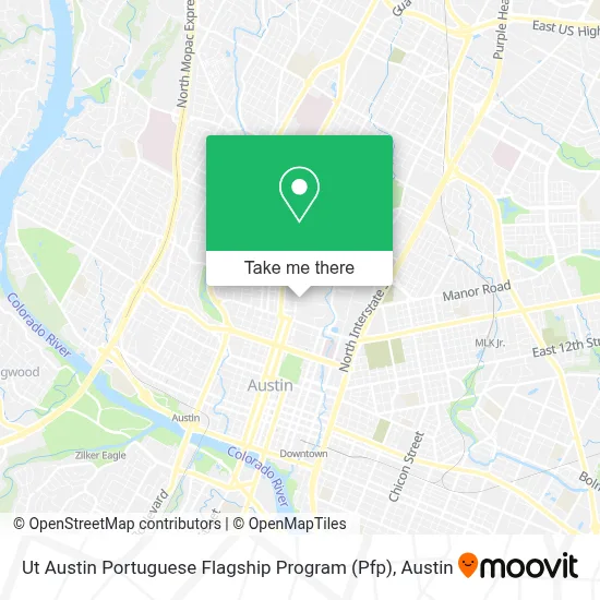 Mapa de Ut Austin Portuguese Flagship Program (Pfp)
