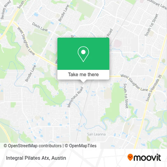Integral Pilates Atx map