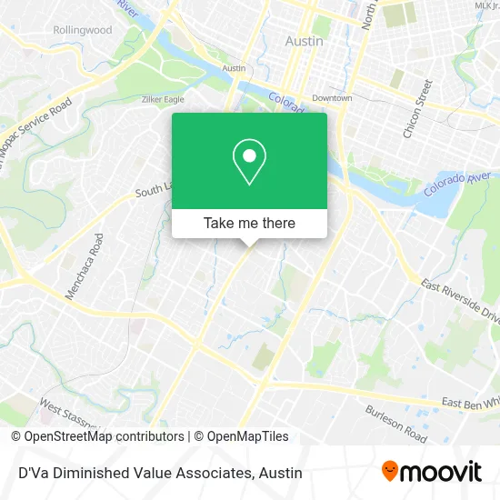 D'Va Diminished Value Associates map