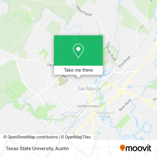 Texas State University map