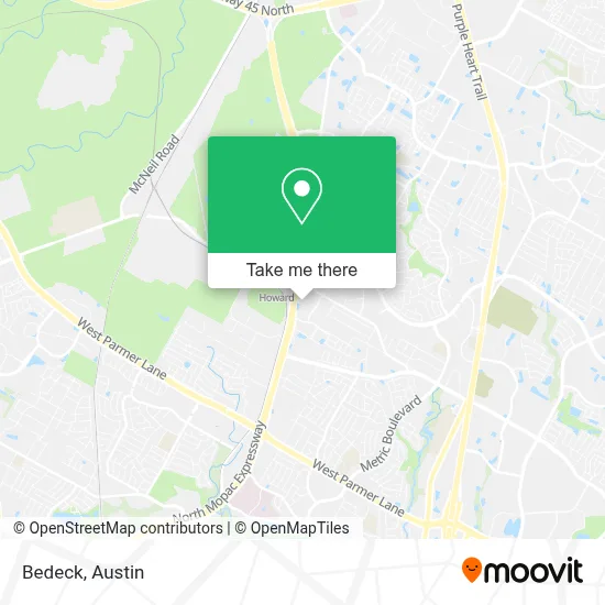 Bedeck map
