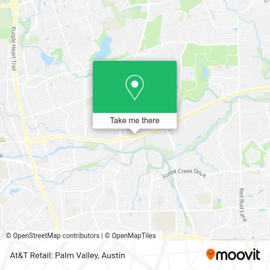 At&T Retail: Palm Valley map