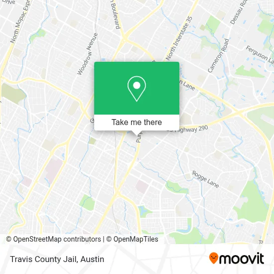 Travis County Jail map