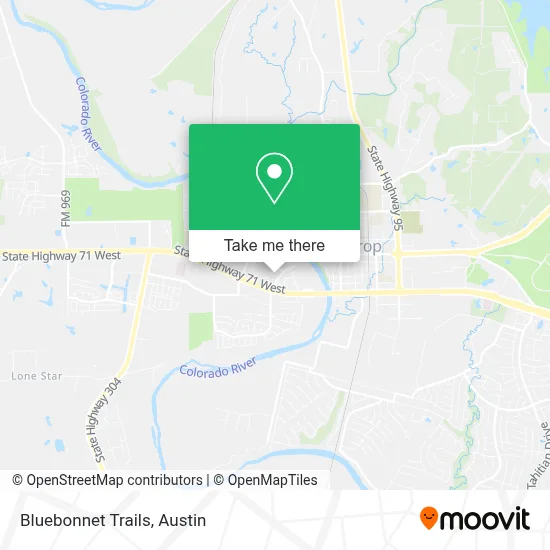 Bluebonnet Trails map
