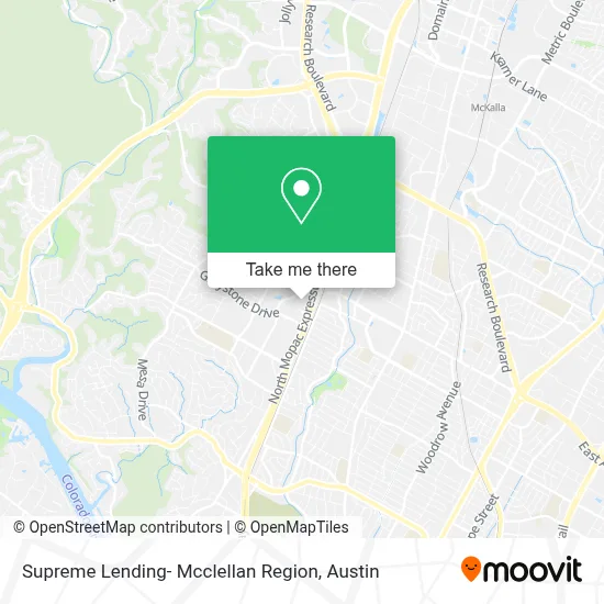 Supreme Lending- Mcclellan Region map