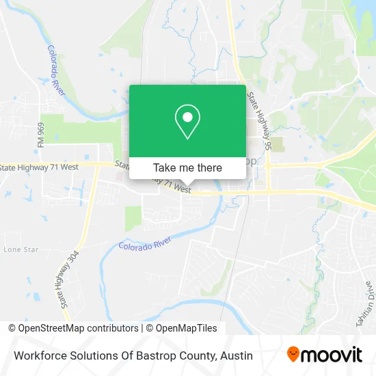 Workforce Solutions Of Bastrop County map