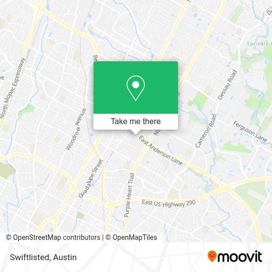 Swiftlisted map