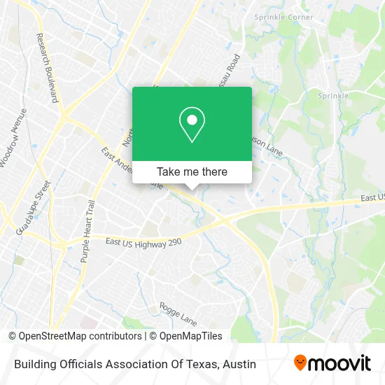 Building Officials Association Of Texas map