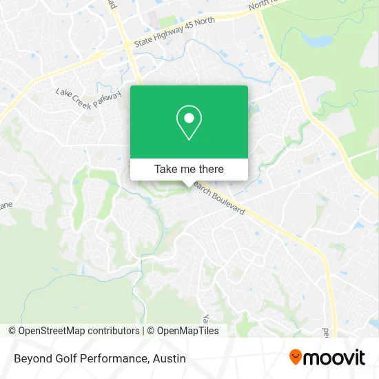 Beyond Golf Performance map
