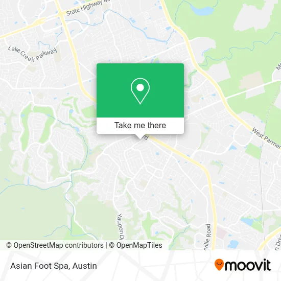 Asian Foot Spa map