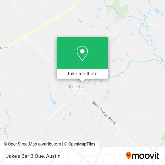 Jake's Bar B Que map