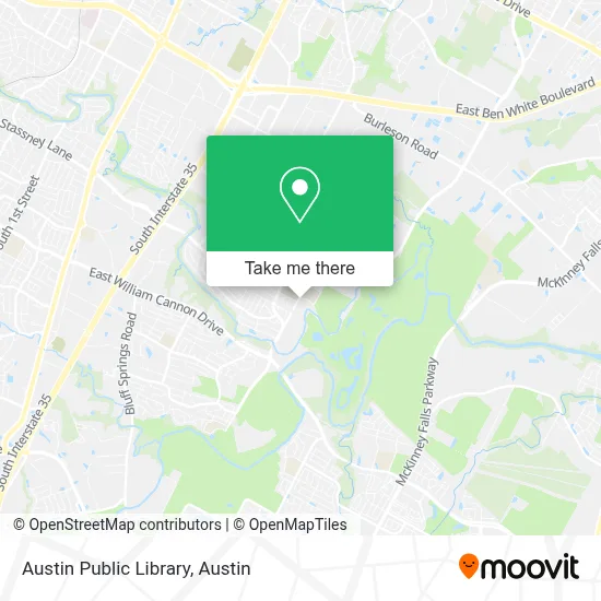 Austin Public Library map