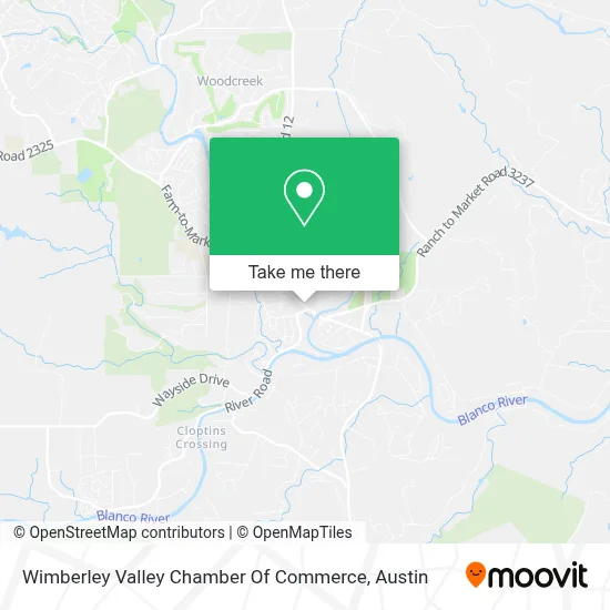 Wimberley Valley Chamber Of Commerce map