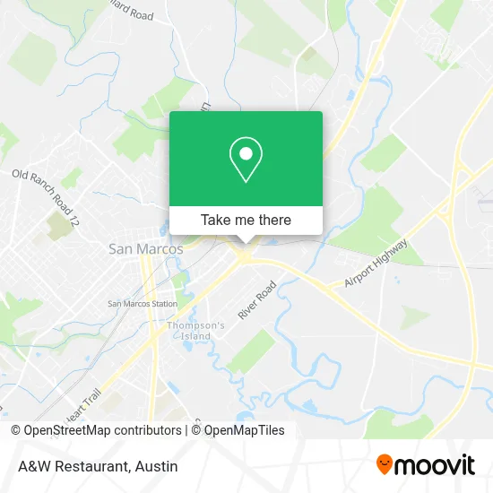 A&W Restaurant map