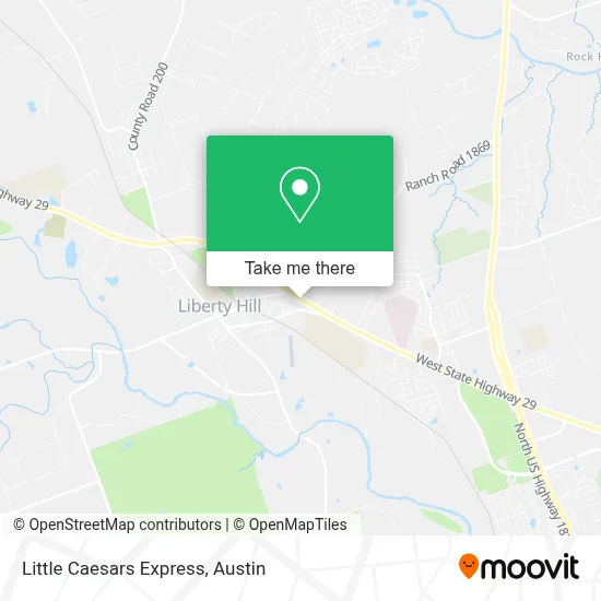 Little Caesars Express map