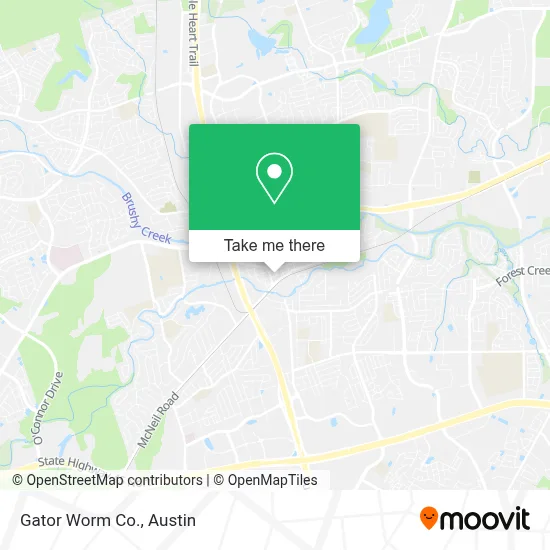 Gator Worm Co. map
