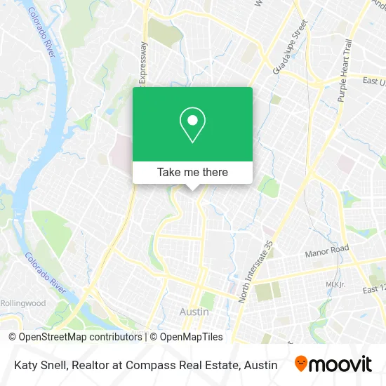 Katy Snell, Realtor at Compass Real Estate map