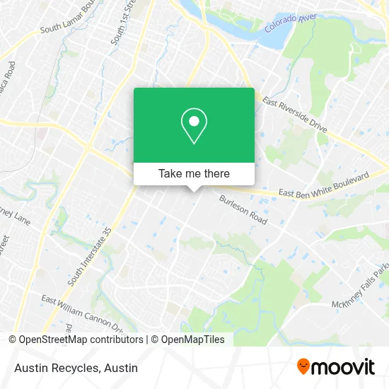 Austin Recycles map