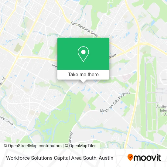 Workforce Solutions Capital Area South map