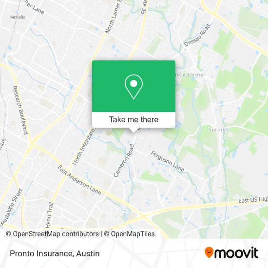 Pronto Insurance map