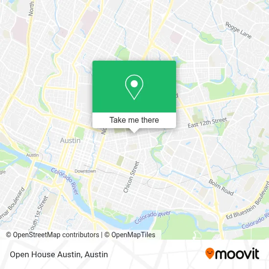 Open House Austin map