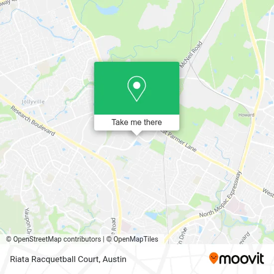 Riata Racquetball Court map