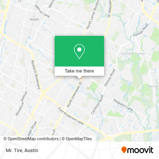 Mr. Tire map