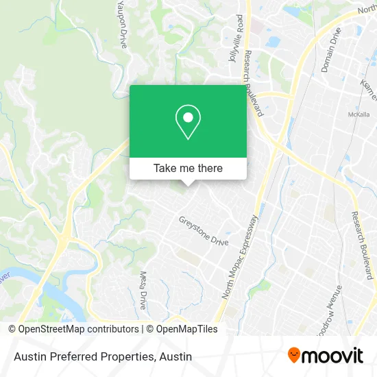 Austin Preferred Properties map