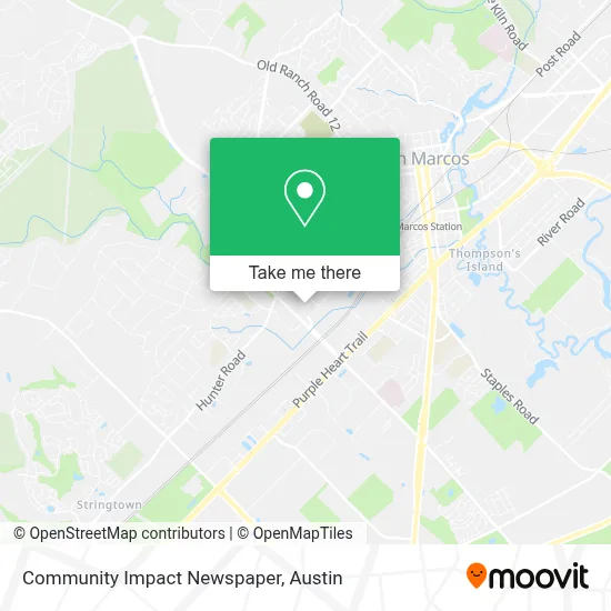 Community Impact Newspaper map