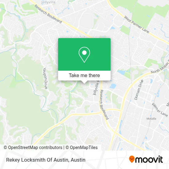 Rekey Locksmith Of Austin map