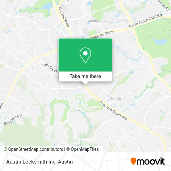 Austin Locksmith Inc map