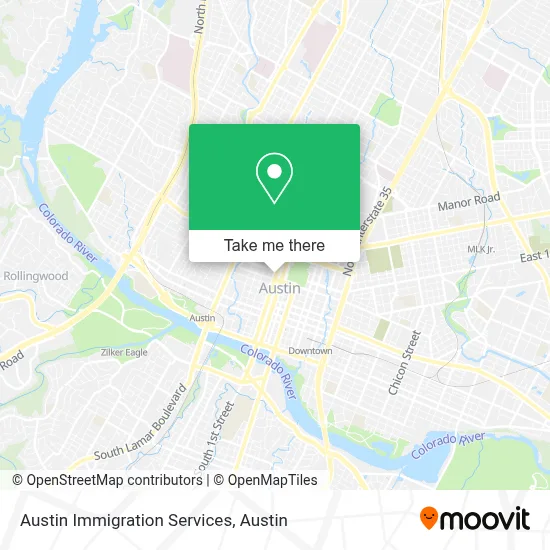 Austin Immigration Services map
