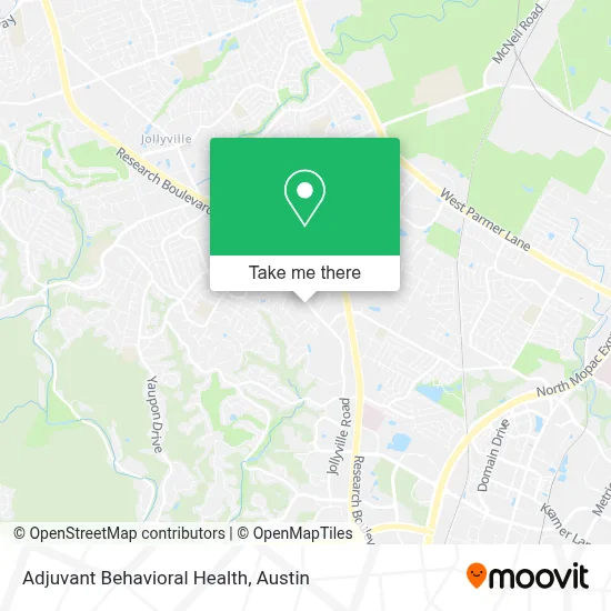 Adjuvant Behavioral Health map