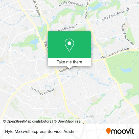 Nyle Maxwell Express Service map