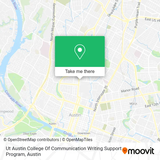 Ut Austin College Of Communication Writing Support Program map