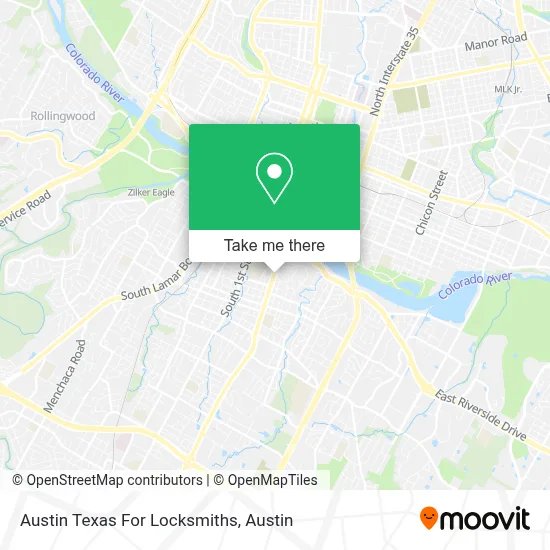 Austin Texas For Locksmiths map