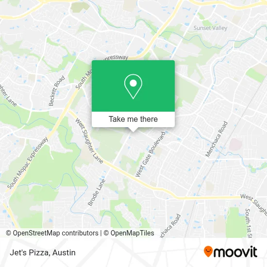 Jet's Pizza map