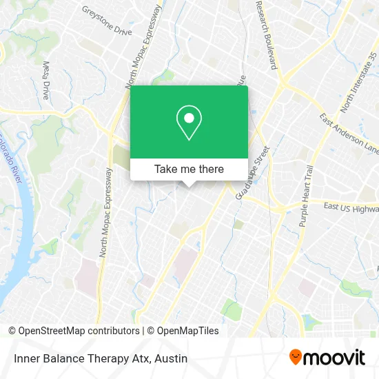 Inner Balance Therapy Atx map