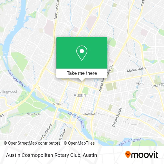 Austin Cosmopolitan Rotary Club map