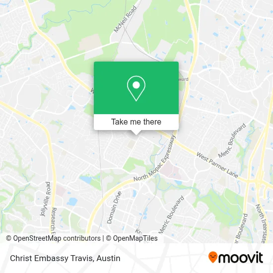 Christ Embassy Travis map