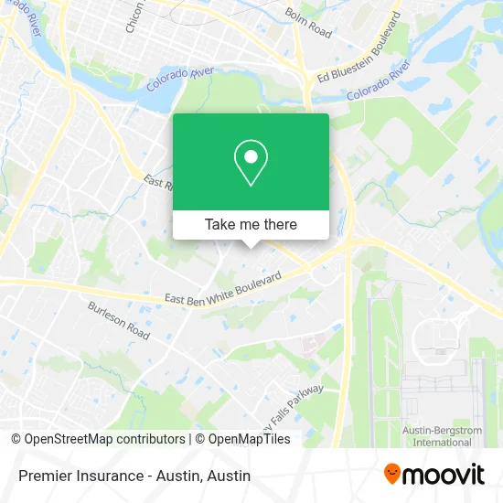 Premier Insurance - Austin map