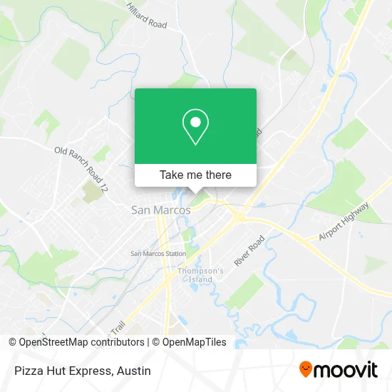 Pizza Hut Express map