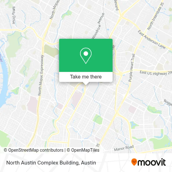 North Austin Complex Building map